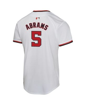 Big Boys and Girls CJ Abrams White Washington Nationals Home Game Player Jersey