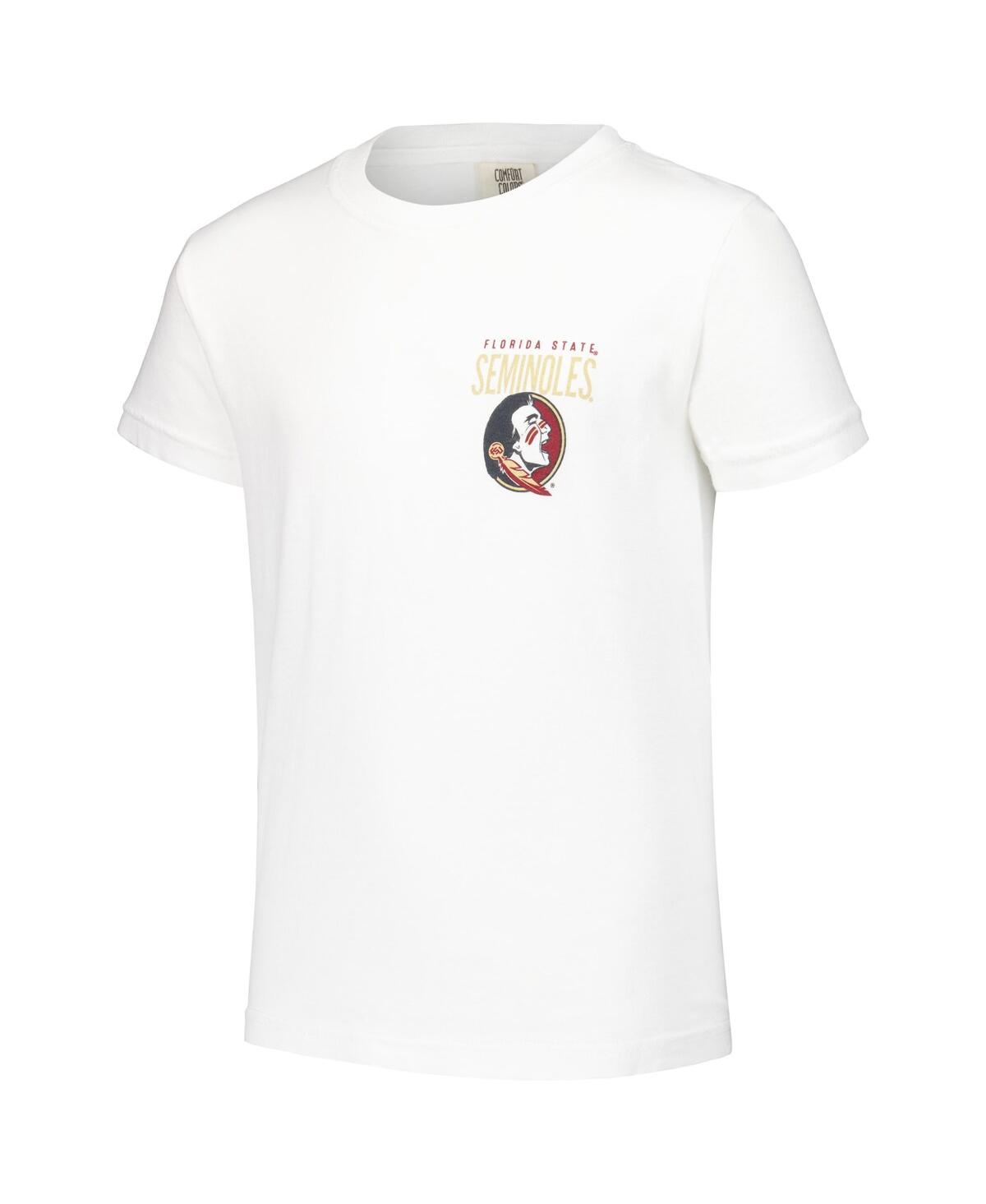 Image One Big Boys and GirlsFlorida State Seminoles Hyperlocal Comfort Colors T-Shirt - White