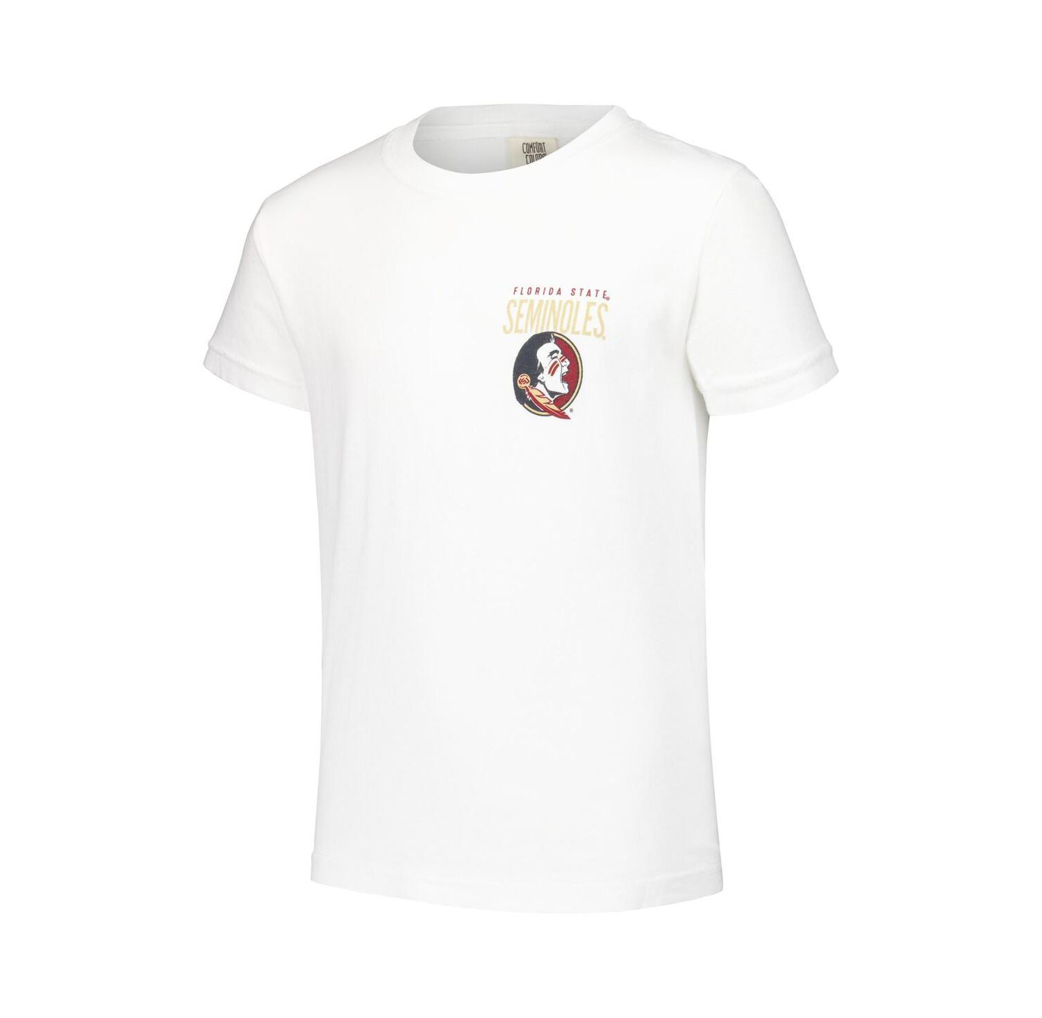 Big Boys and Girls White Florida State Seminoles Hyperlocal Comfort Colors T-Shirt