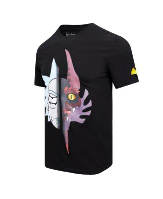 Men's Black Rick And Morty Year of the Dragon Soul Bond T-Shirt
