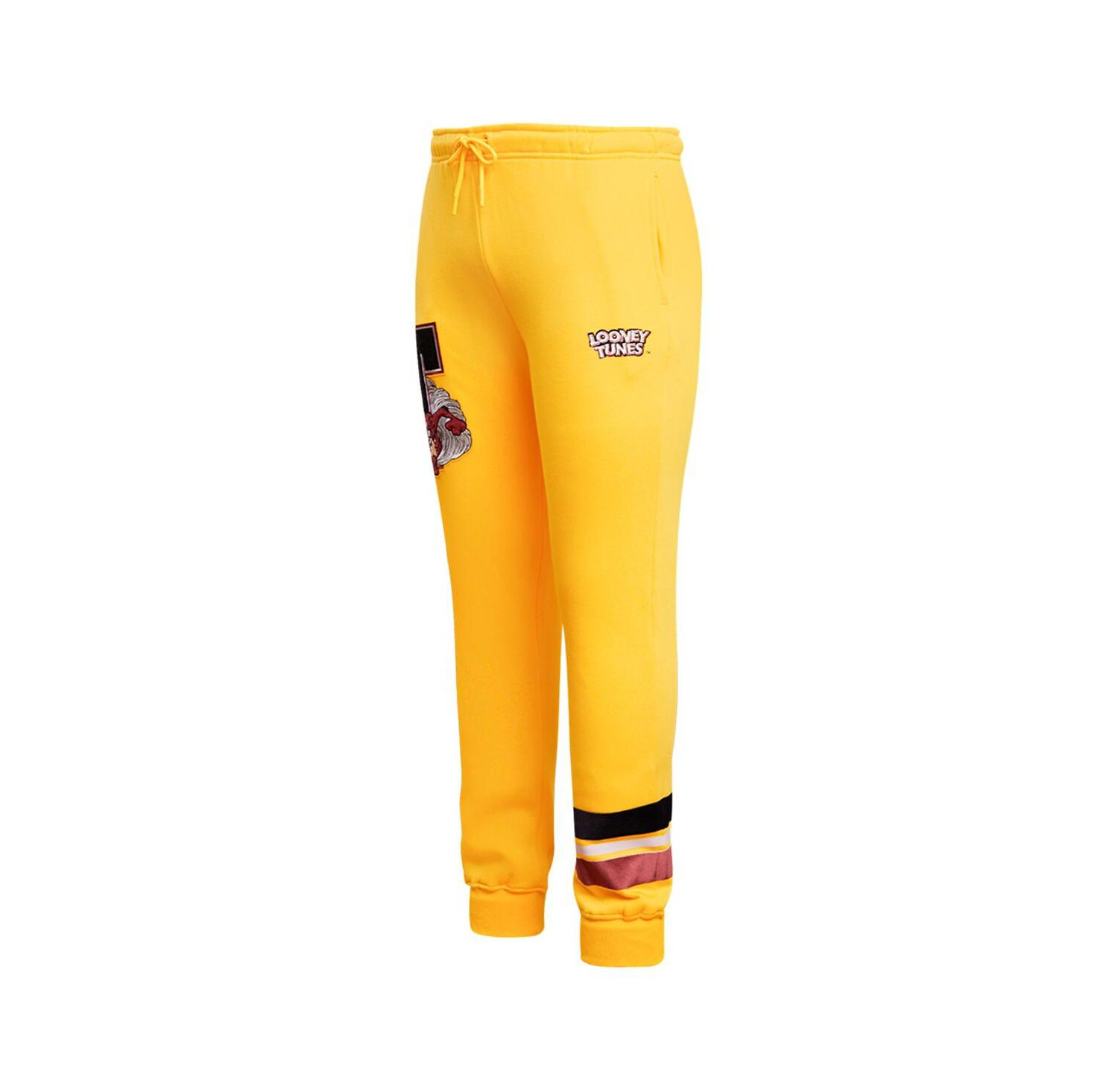 Men's Yellow Looney Tunes Taz Varsity Joggers