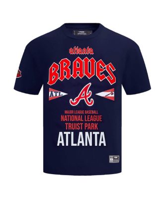 Men's Navy Atlanta Braves Oversized City Tour T-Shirt