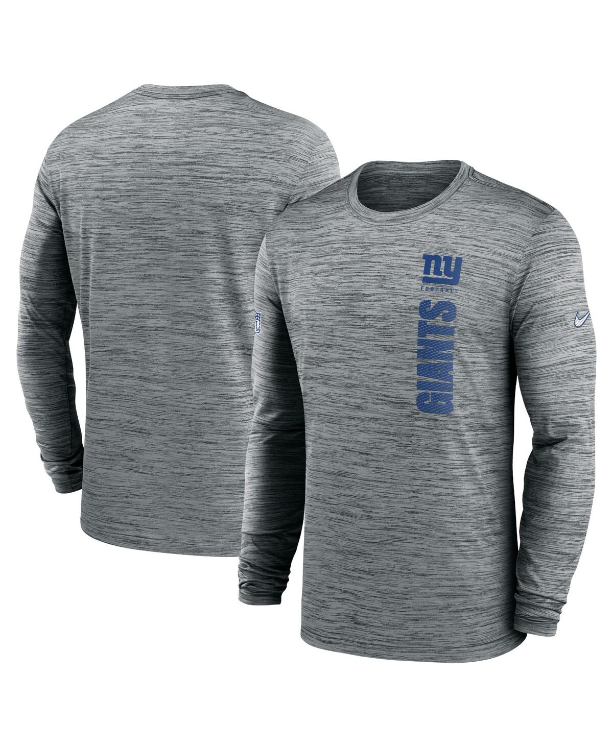 Nike Men's Gray Buffalo Bills 2024 Sideline Velocity Performance Long Sleeve T-shirt In Gray