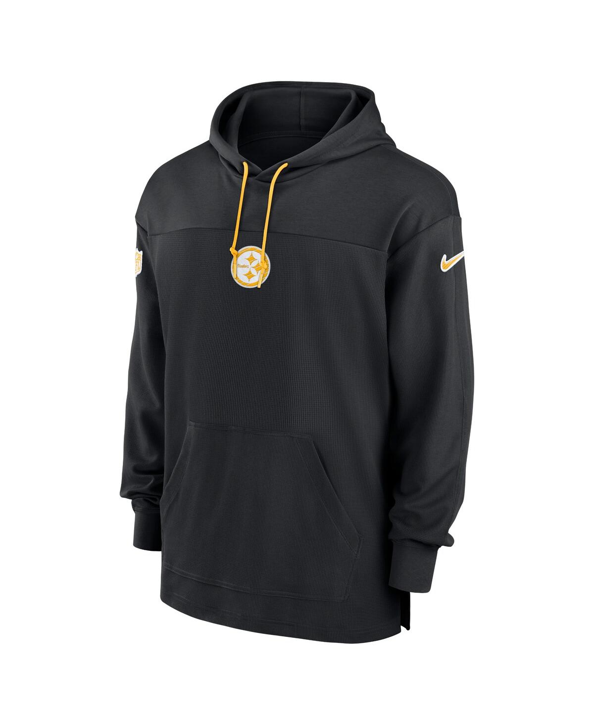 Nike Men'sPittsburgh Steelers Sideline Jersey Performance Pullover Hoodie - Black