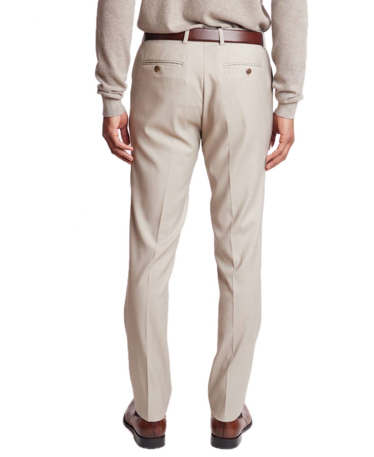 Paisley & Gray Men's Downing Slim-Fit Stretch Melange Suit Pants