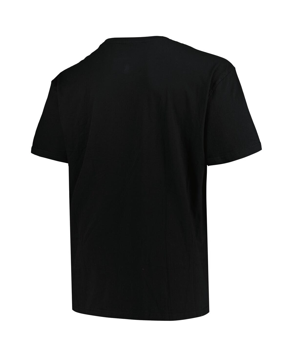 MITCHELL & NESS MEN'S BLACK VANCOUVER GRIZZLIES BIG TALL HARDWOOD CLASSICS VINTAGE LOGO T-SHIRT 