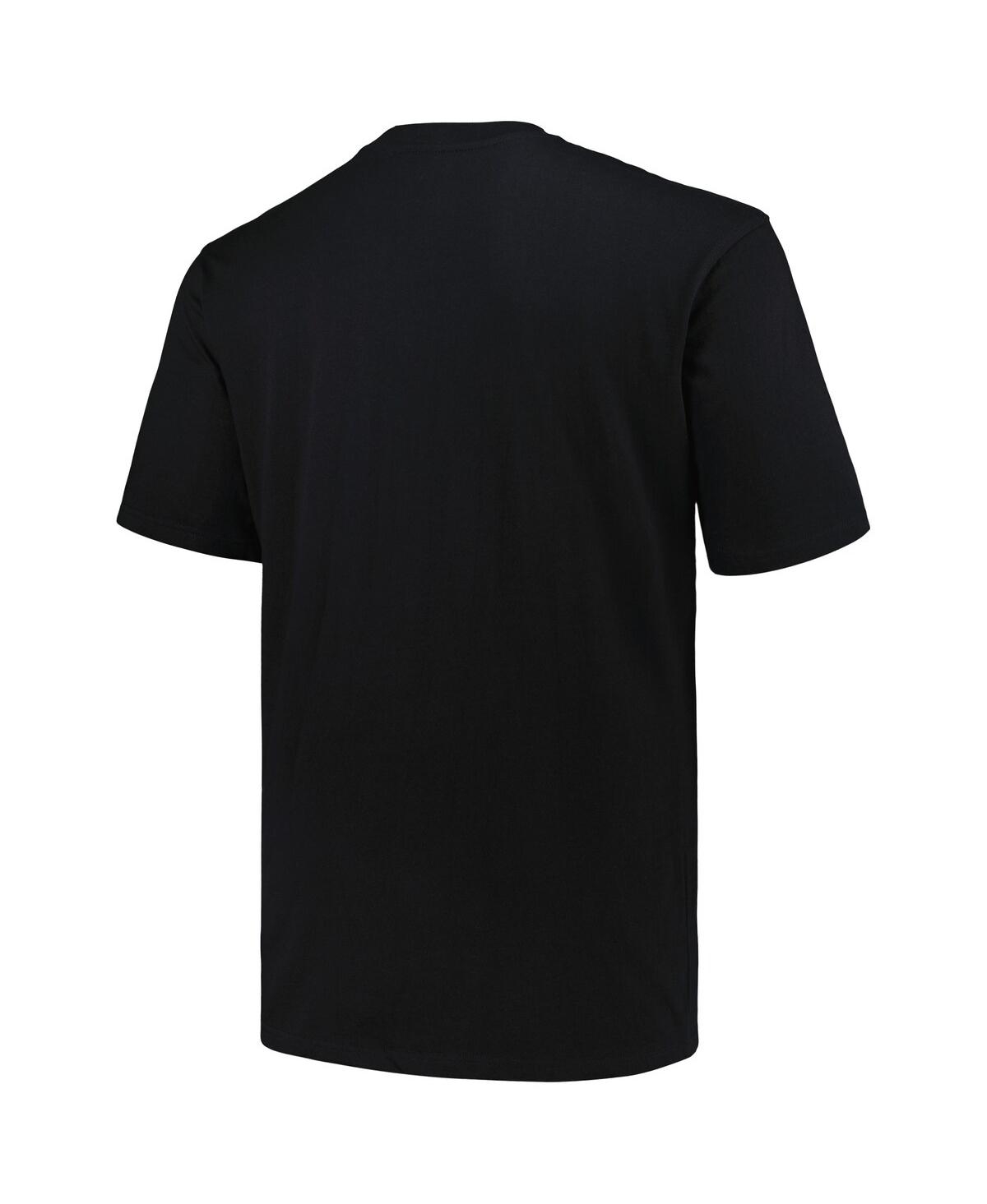 Fanatics Men's Black Tennessee Titans Big Tall Pop T-shirt In Black