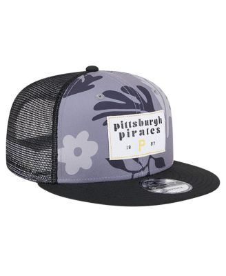 Men's Black Pittsburgh Pirates Bikini Bottom Trucker 9FIFTY Snapback Hat