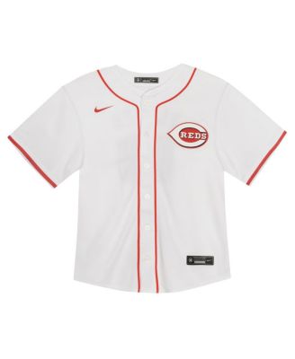 Toddler Elly De La Cruz White Cincinnati Reds Game Jersey