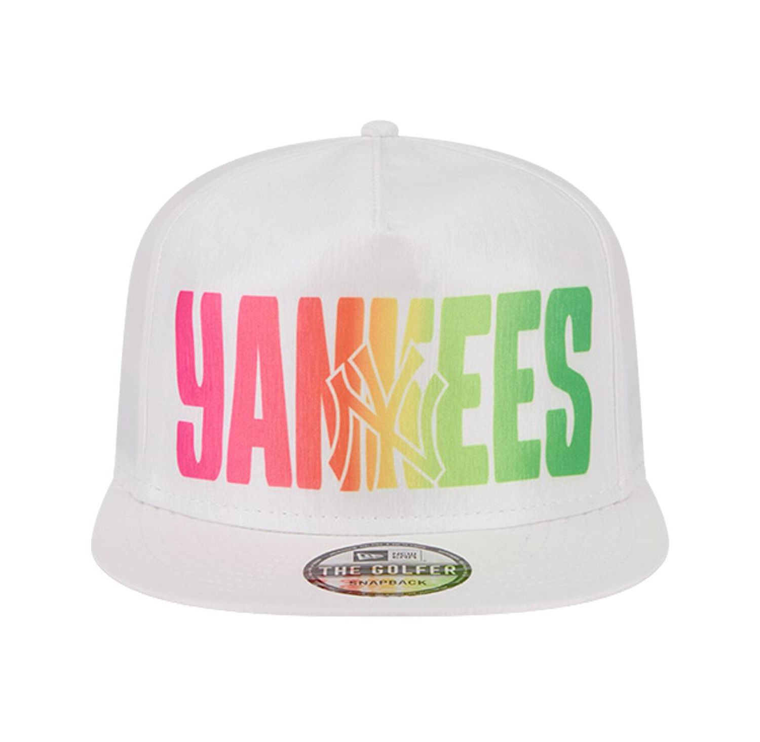 Men's White New York Yankees Spring Spectrum Golfer Snapback Hat