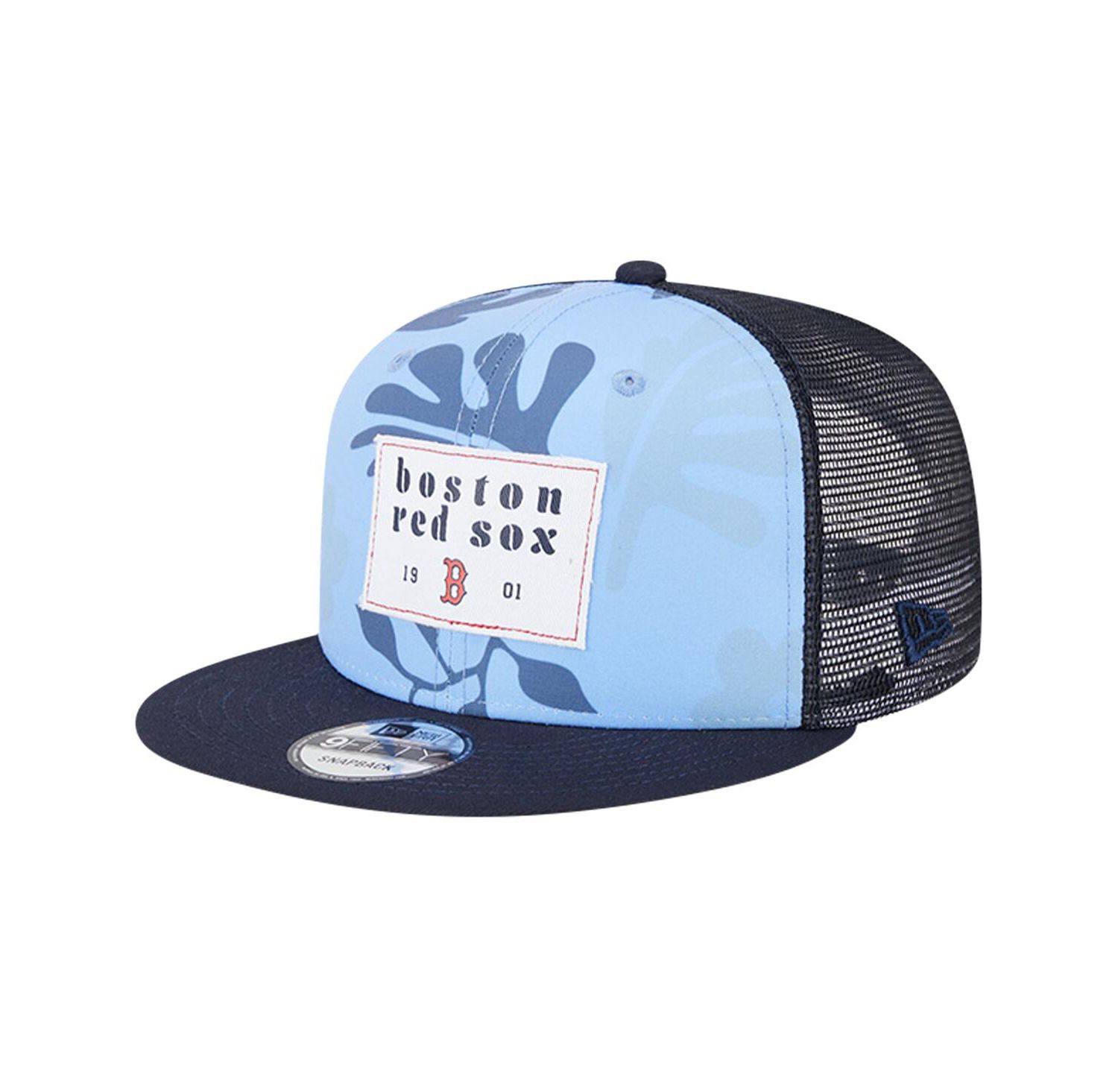 Men's Navy Boston Red Sox Bikini Bottom Trucker 9FIFTY Snapback Hat
