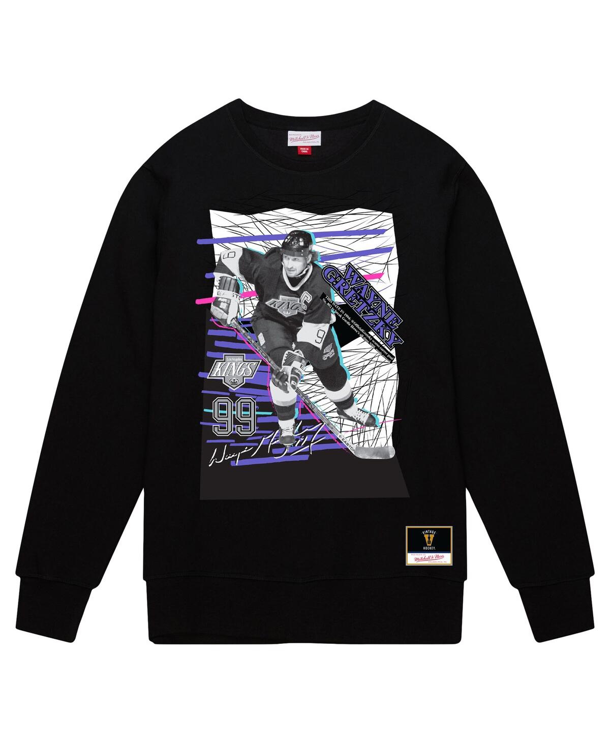 Mitchell & Ness Men's Wayne GretzkyLos Angeles Kings Streak Pullover Sweatshirt - Black
