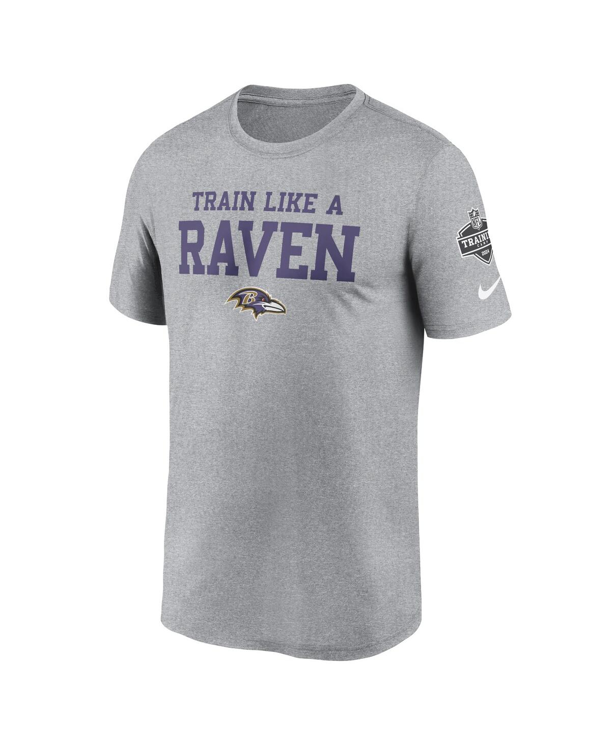 Nike Men'sBaltimore Ravens 2024 Nfl Training Camp Legend Performance T-Shirt - Heather Gray