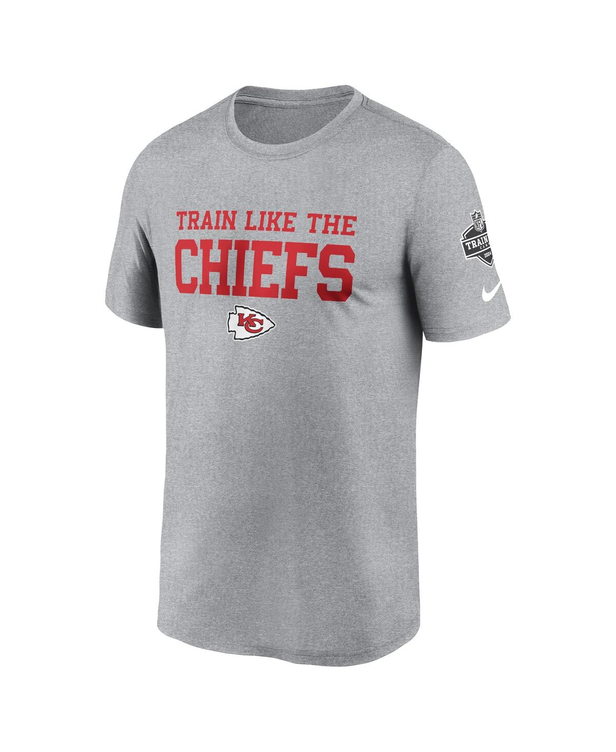 Nike Men'sKansas City Chiefs 2024 Nfl Training Camp Legend Performance T-Shirt - Heather Gray