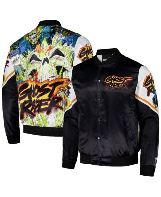 Chalk Line Men's Black/White Ghost Rider Fanimation Satin Full