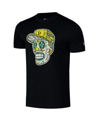 Men's Black Pittsburgh Pirates Sugar Skulls T-Shirt