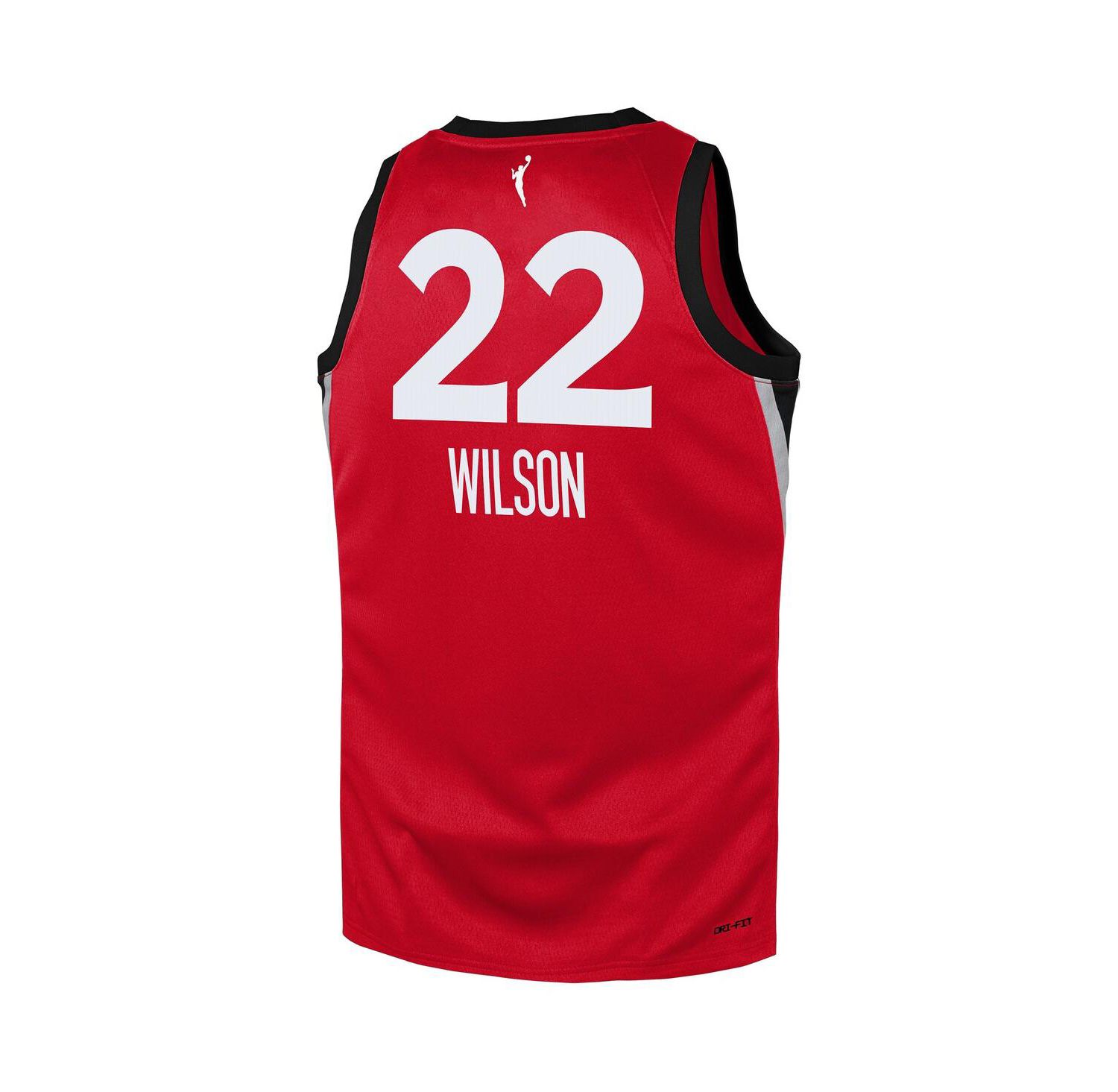 Big Boys and Girls A'ja Wilson Red Las Vegas Aces Rebel Edition Player Jersey