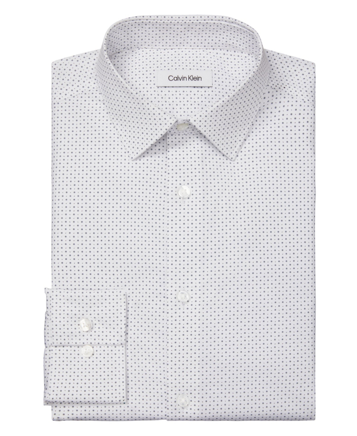 Calvin Klein Refined Cotton Stretch Men's Slim Fit Dress Shirt