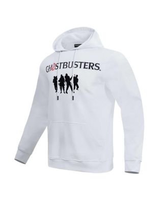 Men's and Women's White Ghostbusters I Ain't Afraid Of No Ghost Pullover Hoodie