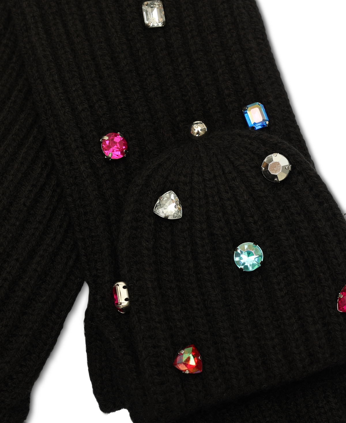 Kate Spade New York Women's Embellished Pop-Top Gloves