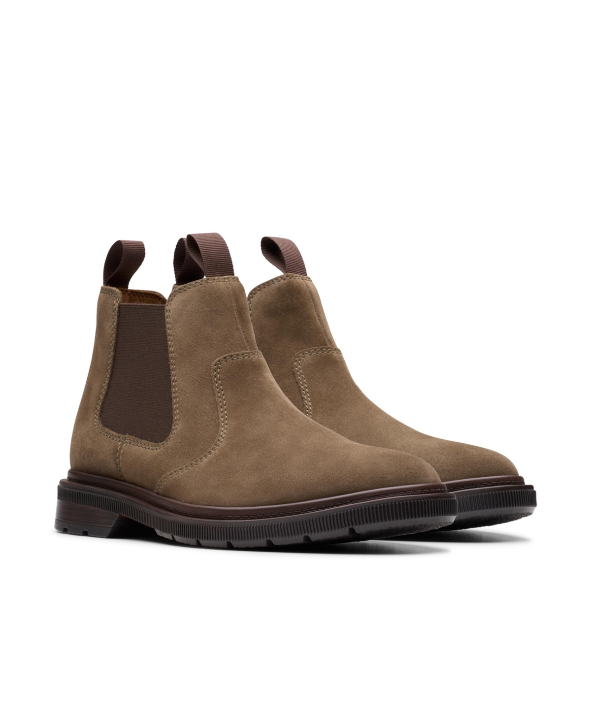 Clarks Collection Men's Burchill Up Boots In Taupe Suede