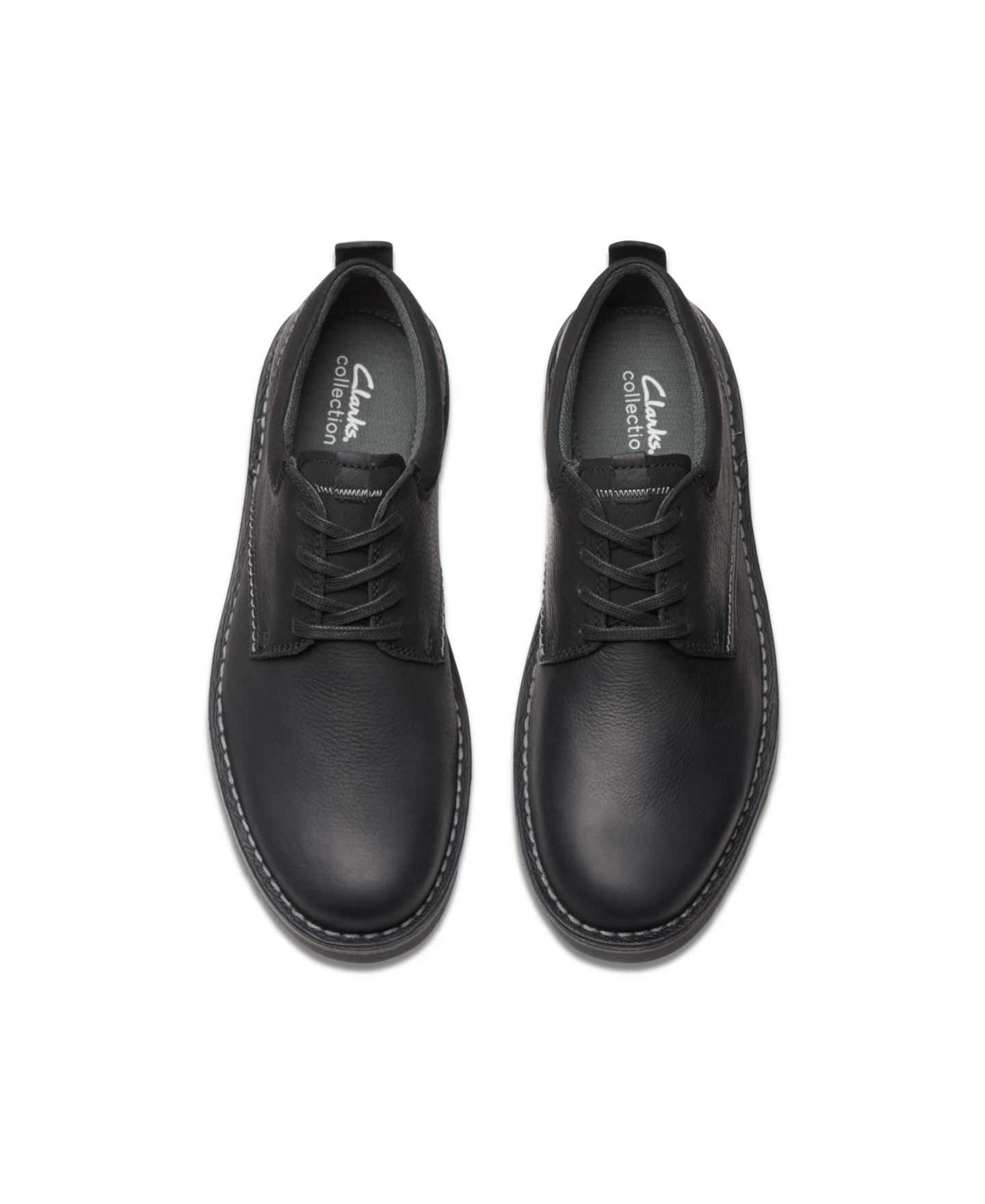 Мужские туфли Clarks Collection Eastridge Low, цвет: Чёрный кожаный — фото 2