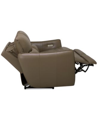 CLOSEOUT! Jekyns Leather Power Sofa, Created for Macy's