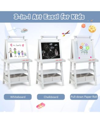 3-in-1 Double-Sided Storage Art Easel