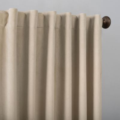 Amherst Velvet Noise Reducing Thermal Extreme 100% Blackout Back Tab Curtain Panel