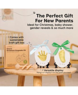 Charm Baby Hand and Footprint Kit, Dog Paw Print Kit, Baby Handprint Ornament Kit for Newborn, Babies, Boys, Girls