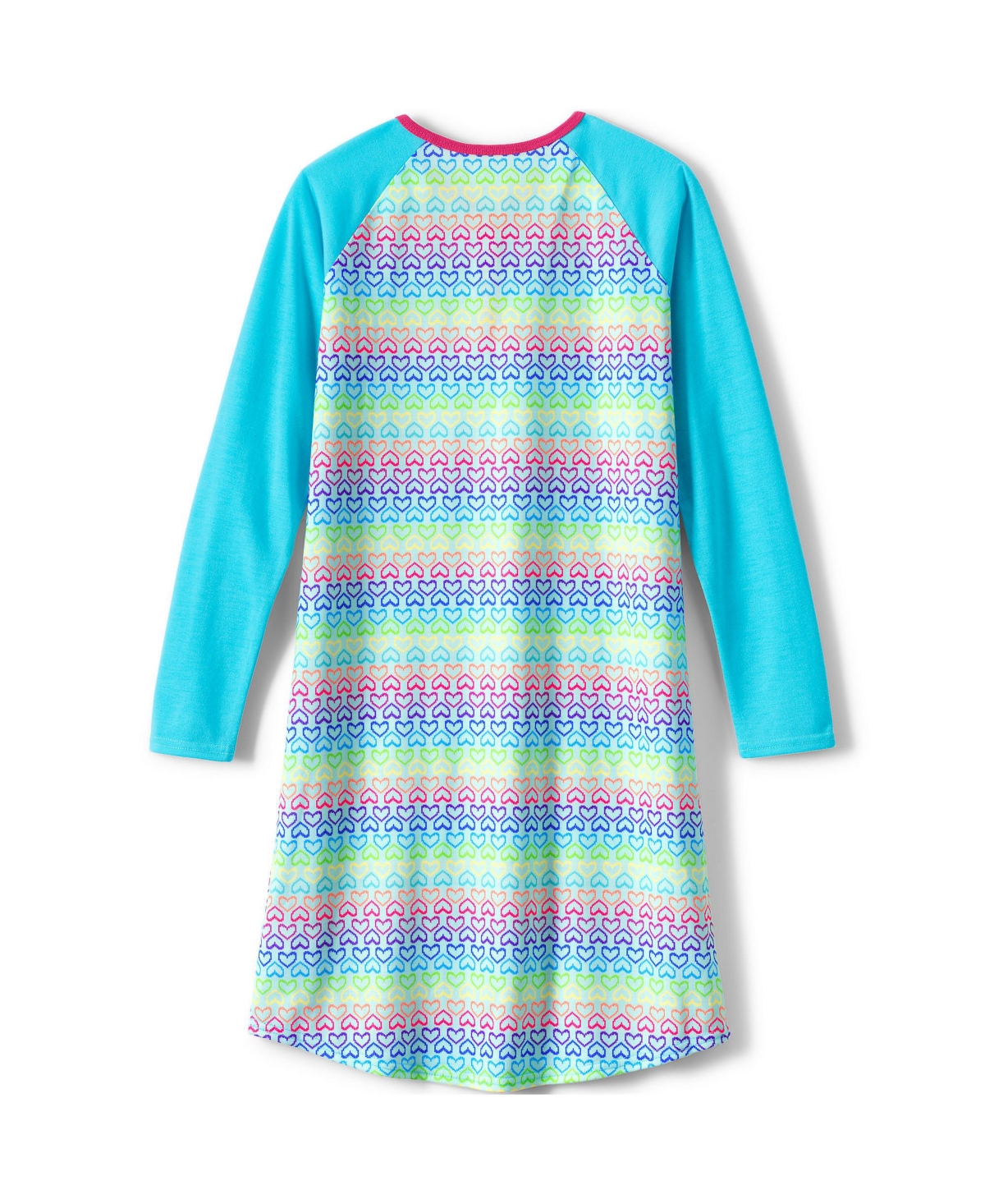Lands' End Big Girls Long Sleeve Jersey Nightgown