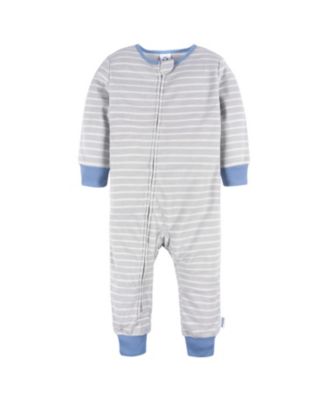 Baby Boys Footless Fleece Pajamas, 3-Pack