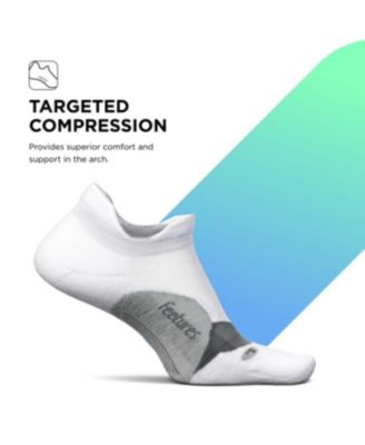 Men's Elite Light Cushion No Show Tab - Running Socks for Men & Women - Athletic Compression Socks - Moisture Wicking - Medium