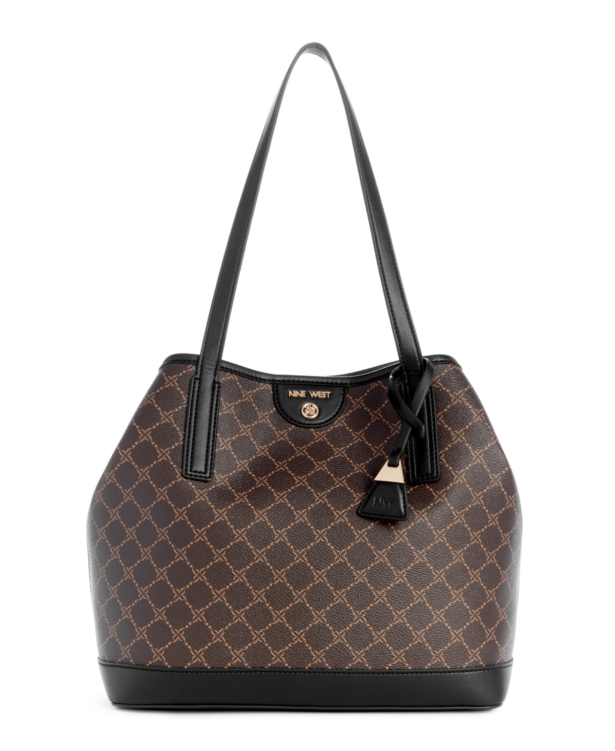 Shop Nine West Teagan 2 In 1 Tote In Brown Black