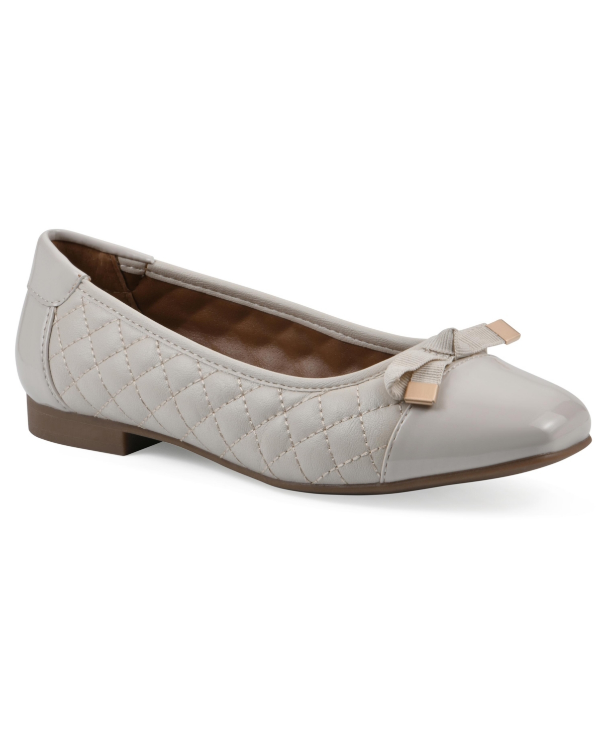 White Mountain Women's Bocah Ballet Flats In Eggshell Smooth