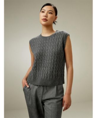 Women's Sleeveless Cashmere Vest