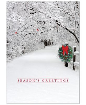 Snow Scene Holiday Boxed Cards