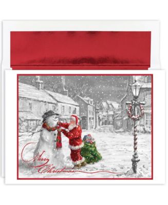 Masterpiece Studios Santa Snowman Holiday Boxed Cards - Macy's
