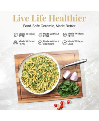 Natural Collection 20-Piece Nonstick Cookware with Knive Set