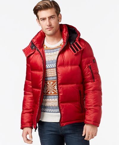 INC International Concepts Hooded Nylon Jacket