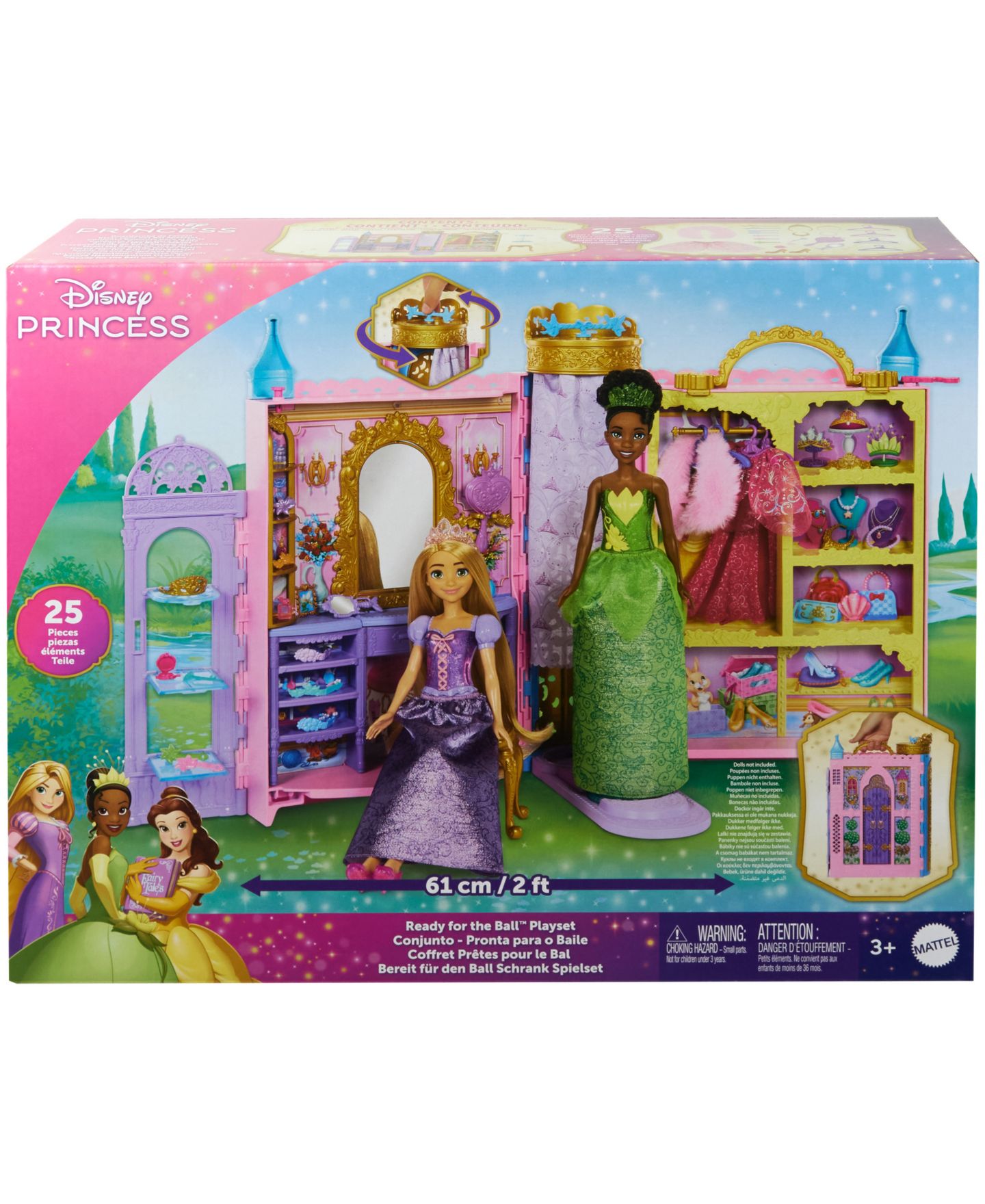 Гардеробная Disney Princess Ready for the Ball с туалетным столиком и 25 аксессуарами, 3+ — фото 2