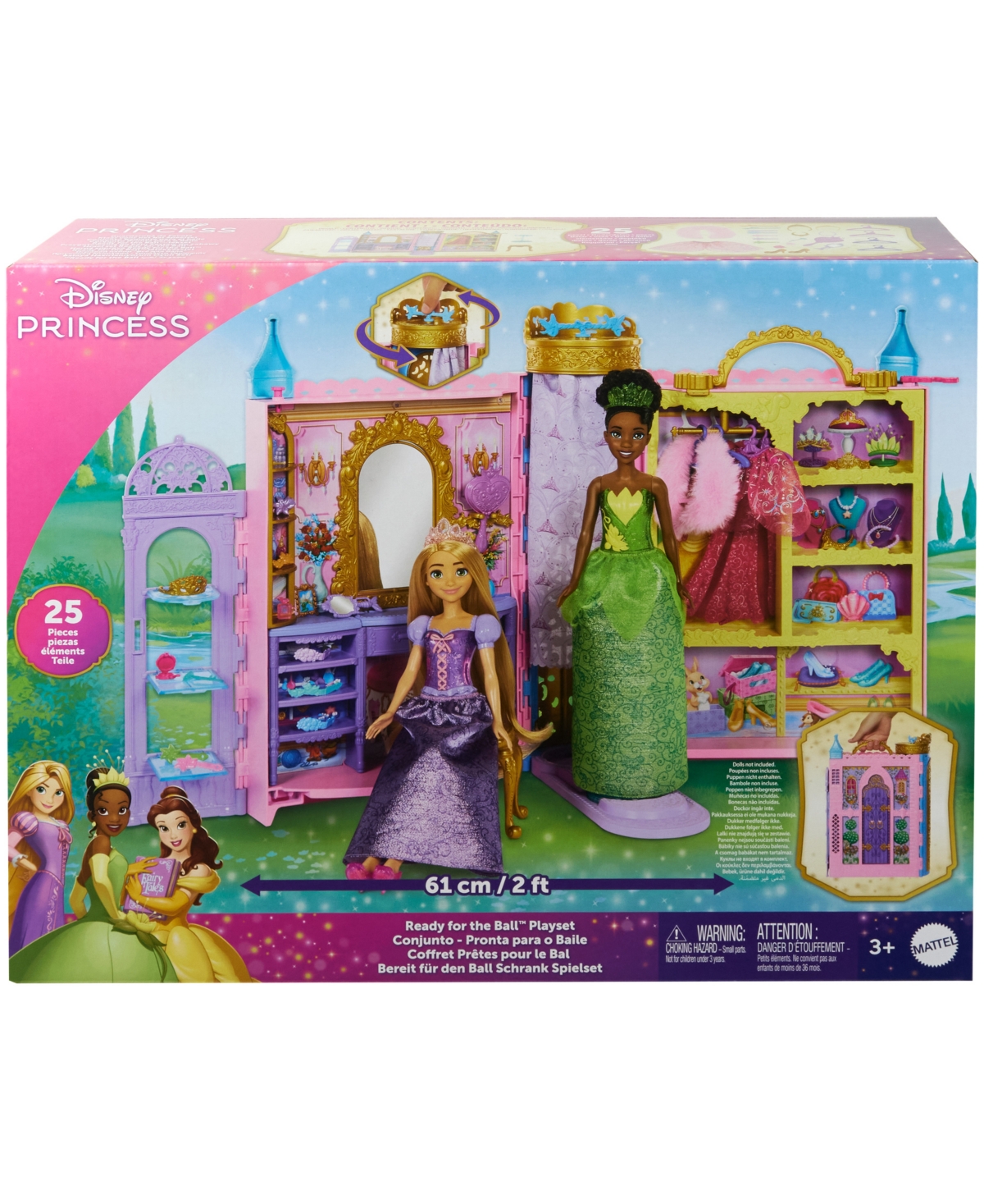 Disney Princess Ready For The Ball Closet With Fashions, Accessories & Storage In Multi-color