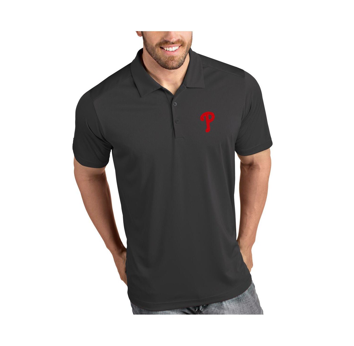 Men's Gray Philadelphia Phillies Tribute Polo