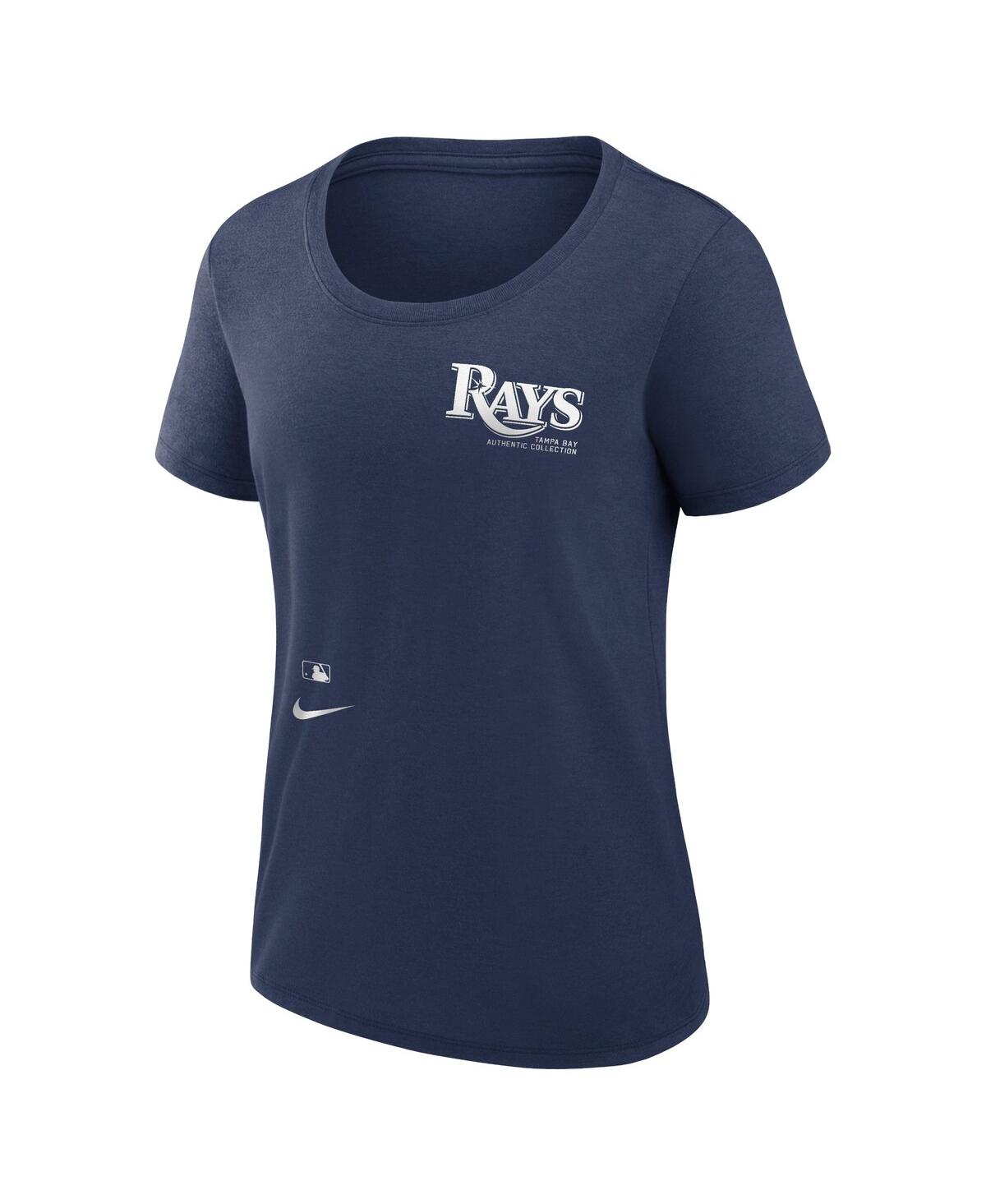 Nike Navy Tampa Bay Rays Authentic Collection Performance Scoop Neck T-shirt In Navy