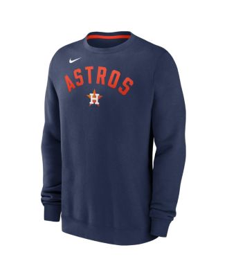 Men's Navy Houston Astros Classic Fleece Performance Pullover Sweatshirt