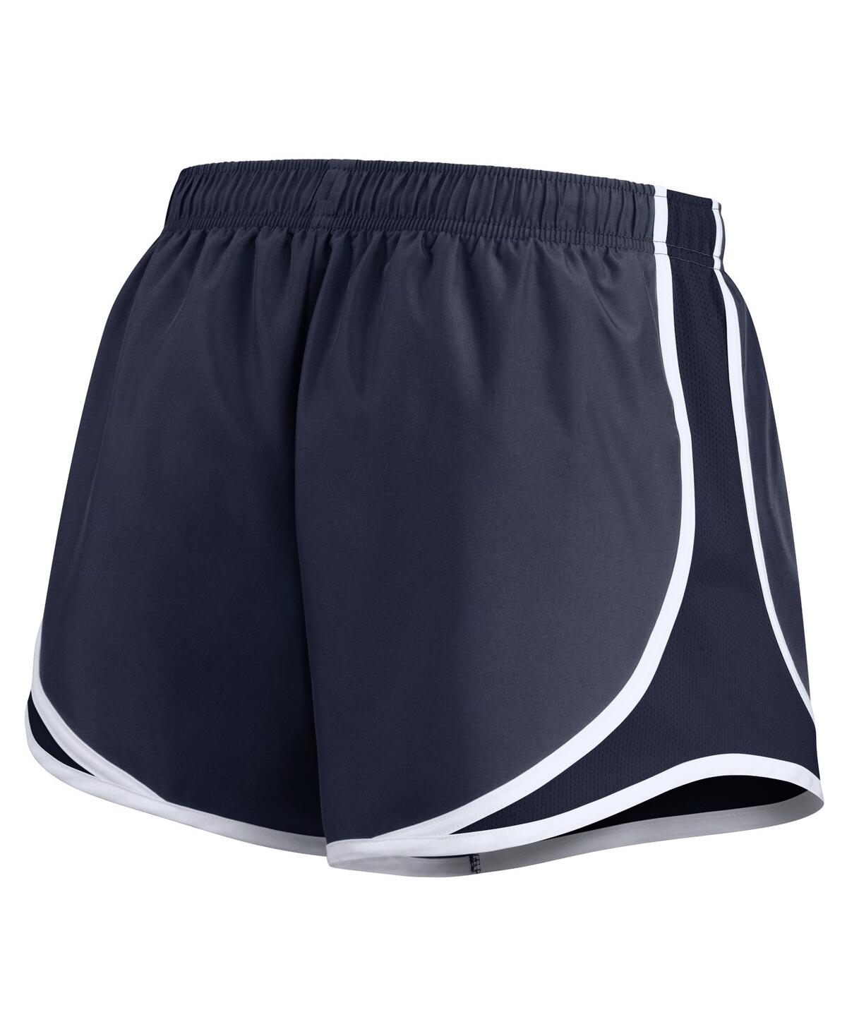 Nike Women's Navy Michigan Wolverines Primetime Tempo Performance Shorts In Navy,white