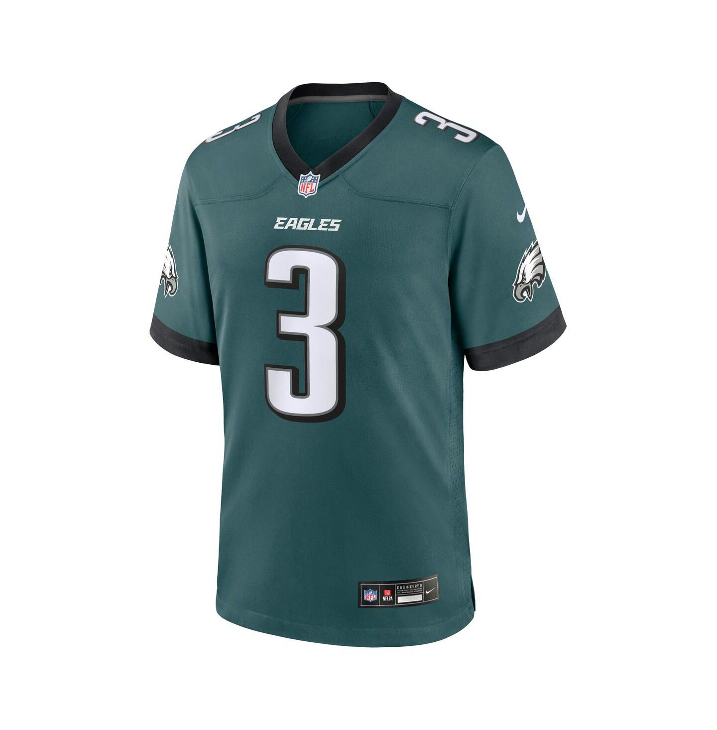 Мужской топ Nike Nolan Smith Philadelphia Eagles Game Jersey, цвет: Зелёный — фото 2