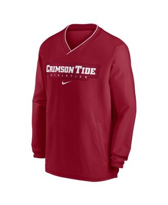Men's Crimson Alabama Crimson Tide 2024 Sideline Pullover Windshirt