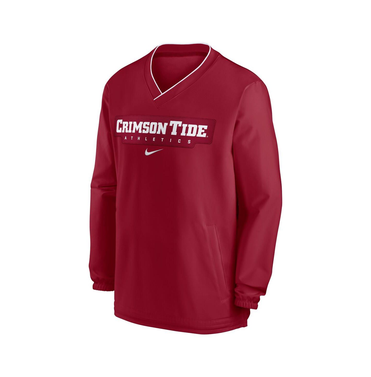 Мужской свитер Nike Crimson Alabama Crimson Tide 2024 Sideline Pullover Windshirt — фото 3