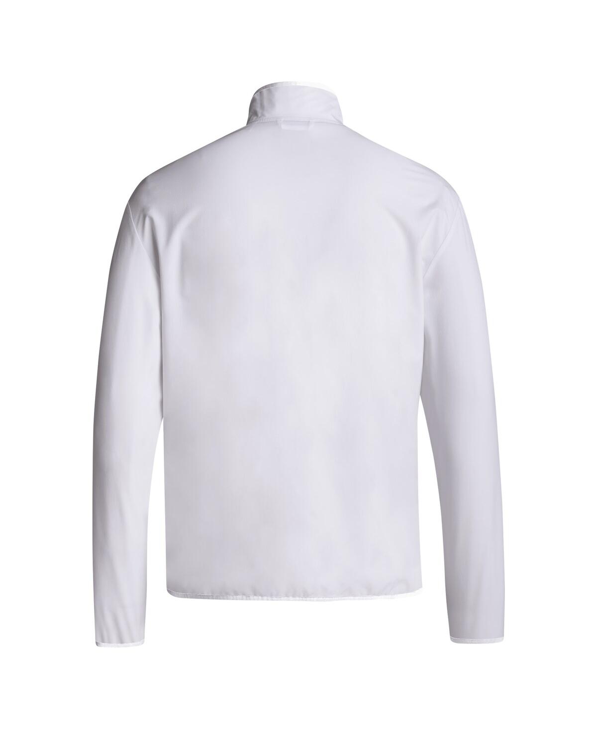 Adidas Men'sMiami Hurricanes Coaches Sideline Half-Zip Jacket - White